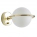 Sieninis šviestuvas ABBACUS MATT BRASS/OPAL